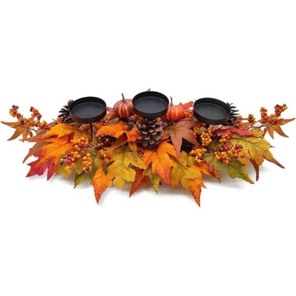 Thanksgiving Centerpiece Fall Table Decorations, Artificial Gourd, Pumpkins, - Picture 7 of 8